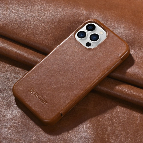 Kup Etui iCarer Curved Edge Vintage Folio Apple iPhone 13 Pro brązowy - ICR286 - {ean13} - Sklep Home Screen