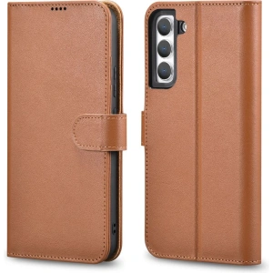 Kup Husă iCarer Haitang Leather Wallet Samsung Galaxy S22 maro - ICR288 - {ean13} - Sklep Home Screen