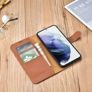 Kup Husă iCarer Haitang Leather Wallet Samsung Galaxy S22 maro - ICR288 - {ean13} - Sklep Home Screen