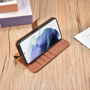 Kup Husă iCarer Haitang Leather Wallet Samsung Galaxy S22 maro - ICR288 - {ean13} - Sklep Home Screen