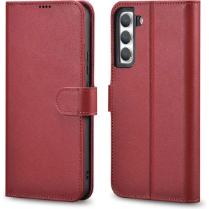 Kup Husă iCarer Haitang Leather Wallet Samsung Galaxy S22 roșu - ICR289 - {ean13} - Sklep Home Screen