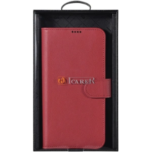 Kup Husă iCarer Haitang Leather Wallet Samsung Galaxy S22 roșu - ICR289 - {ean13} - Sklep Home Screen