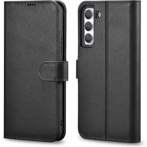 Kup Etui iCarer Haitang kožená peněženka Samsung Galaxy S22+ Plus černá - ICR290 - {ean13} - Sklep Home Screen