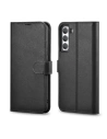 Etui iCarer Haitang kožená peněženka Samsung Galaxy S22+ Plus černá