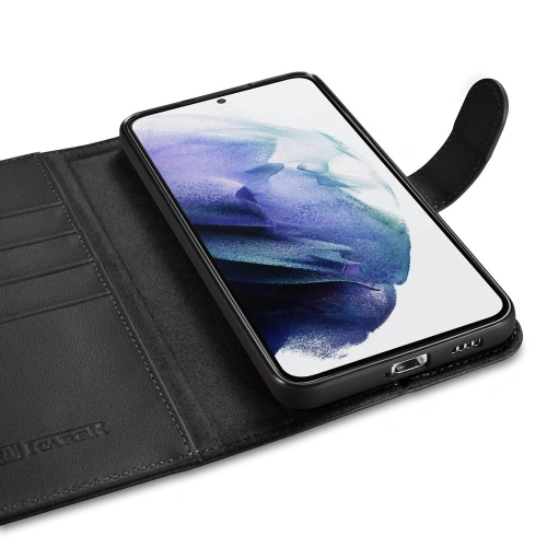 Kup Etui iCarer Haitang kožená peněženka Samsung Galaxy S22+ Plus černá - ICR290 - {ean13} - Sklep Home Screen