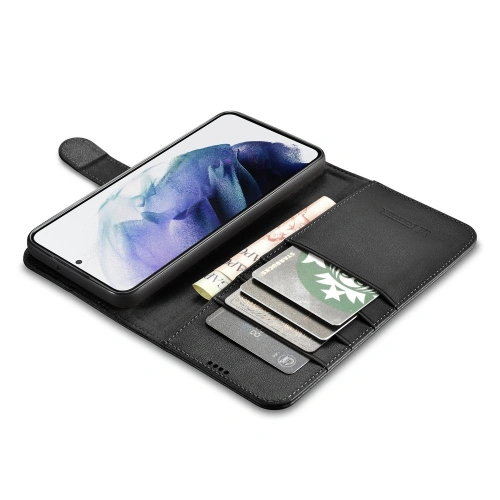 Kup Etui iCarer Haitang kožená peněženka Samsung Galaxy S22+ Plus černá - ICR290 - {ean13} - Sklep Home Screen