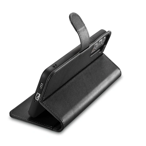 Kup Husă iCarer Haitang Leather Wallet Samsung Galaxy S22+ Plus negru - ICR290 - {ean13} - Sklep Home Screen