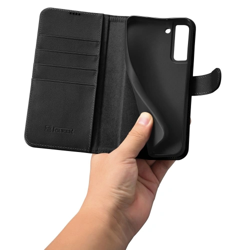 Kup Husă iCarer Haitang Leather Wallet Samsung Galaxy S22+ Plus negru - ICR290 - {ean13} - Sklep Home Screen
