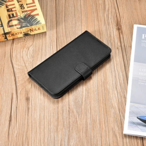 Kup Etui iCarer Haitang kožená peněženka Samsung Galaxy S22+ Plus černá - ICR290 - {ean13} - Sklep Home Screen