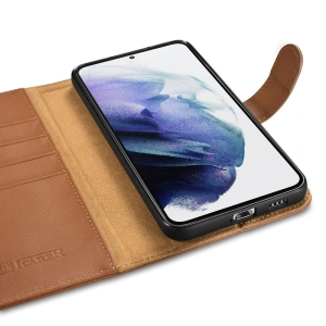 Kup Etui iCarer Haitang kožená peněženka Samsung Galaxy S22+ Plus hnědá - ICR291 - {ean13} - Sklep Home Screen