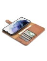Buy iCarer Haitang Leather Wallet Samsung Galaxy S22+ Plus brown - ICR291 - {ean13} - Home Screen Store Europe