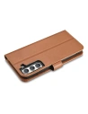 Buy iCarer Haitang Leather Wallet Samsung Galaxy S22+ Plus brown - ICR291 - {ean13} - Home Screen Store Europe