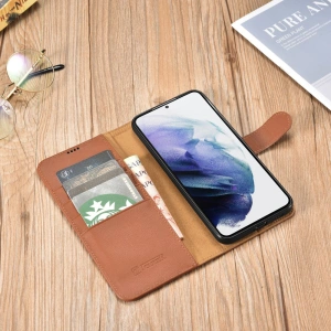 Kup Etui iCarer Haitang kožená peněženka Samsung Galaxy S22+ Plus hnědá - ICR291 - {ean13} - Sklep Home Screen