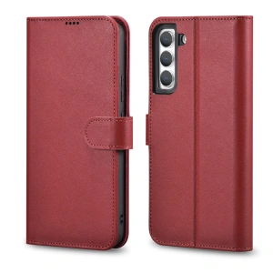 Buy iCarer Haitang Leather Wallet Samsung Galaxy S22+ Plus red - ICR292 - {ean13} - Home Screen Store Europe