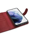 Kup Case iCarer Haitang Leder Wallet Samsung Galaxy S22+ Plus rot - ICR292 - {ean13} - Sklep Home Screen