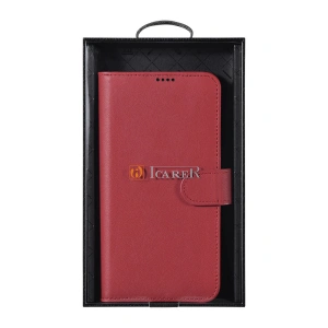 Kup Etui iCarer Haitang Leather Wallet Samsung Galaxy S22+ Plus czerwony - ICR292 - {ean13} - Sklep Home Screen