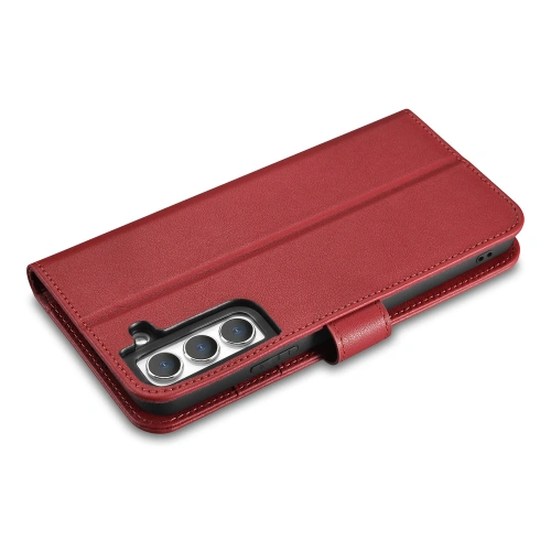 Kup Husă iCarer Haitang Leather Wallet Samsung Galaxy S22+ Plus roșu - ICR292 - {ean13} - Sklep Home Screen