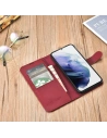 Kup Case iCarer Haitang Leder Wallet Samsung Galaxy S22+ Plus rot - ICR292 - {ean13} - Sklep Home Screen