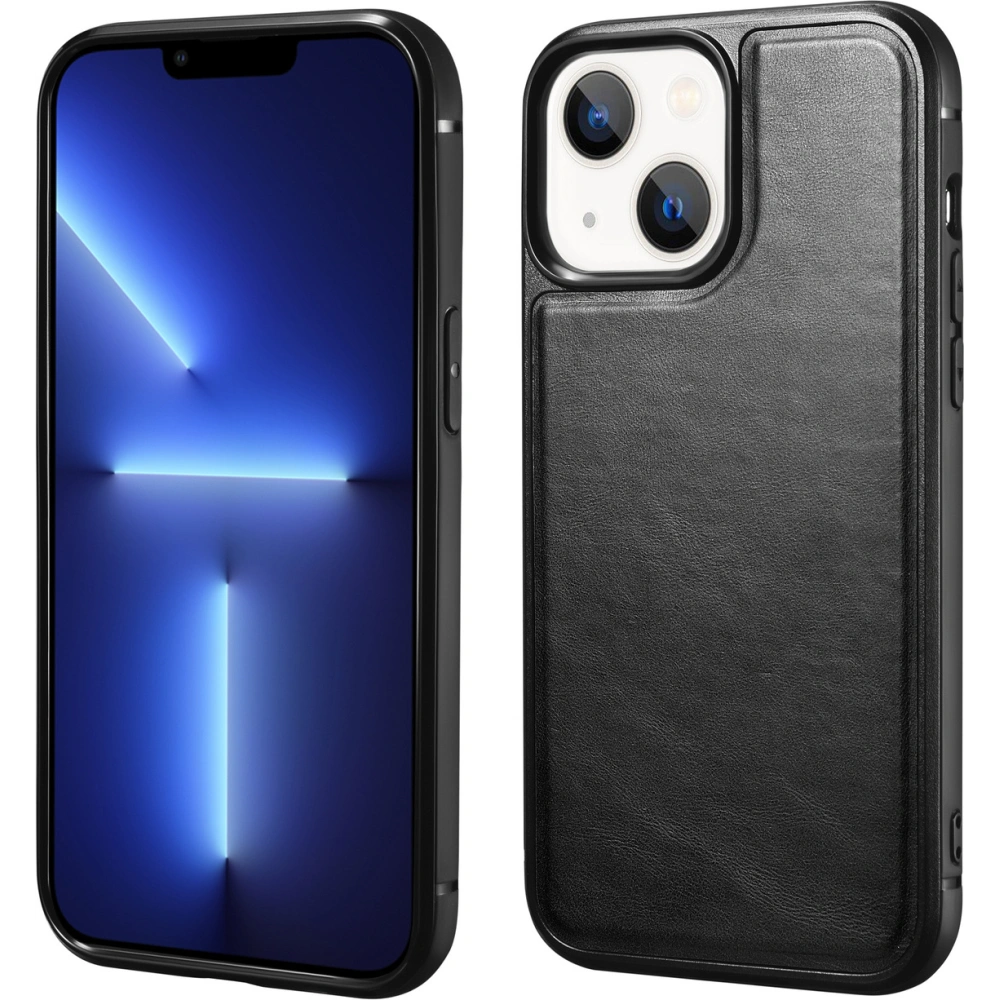 Etui iCarer Leather Oil Wax Apple iPhone 13 mini czarny