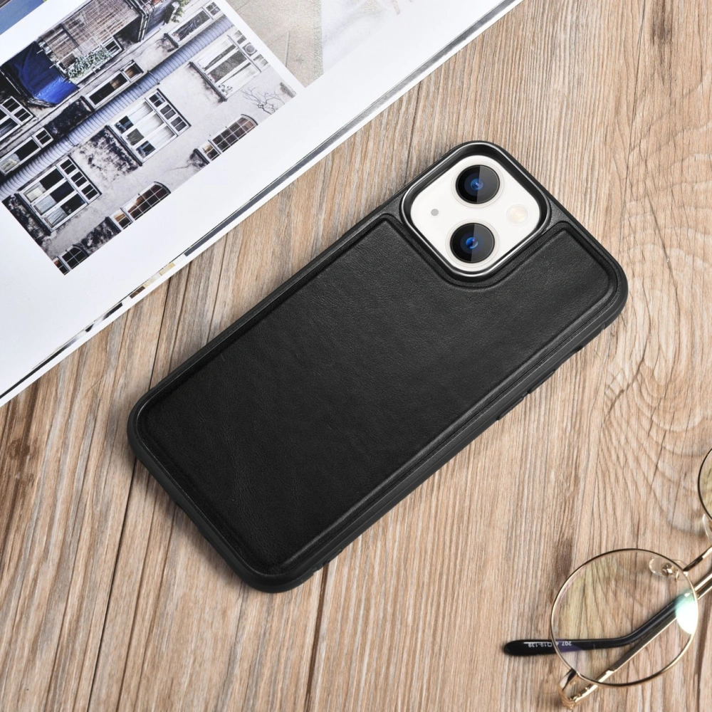 Etui iCarer Leather Oil Wax Apple iPhone 13 mini czarny