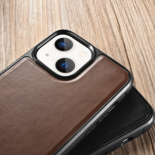 Kup Case iCarer Leather Oil Wax Apple iPhone 13 mini braun - ICR296 - {ean13} - Sklep Home Screen