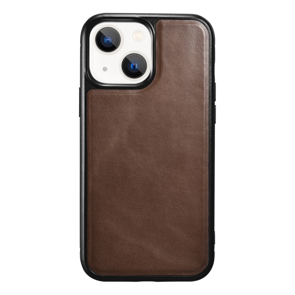 Etui iCarer Leather Oil Wax Apple iPhone 13 brązowy