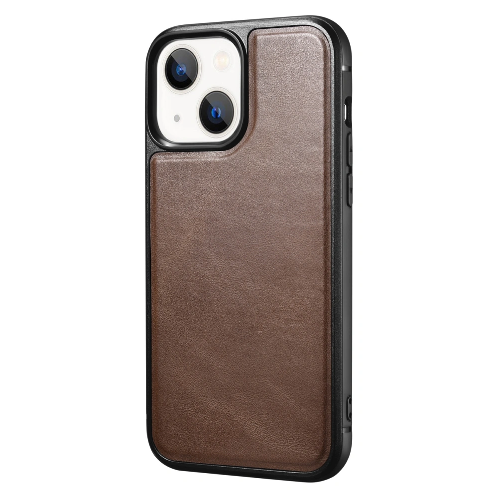 Etui iCarer Leather Oil Wax Apple iPhone 13 brązowy
