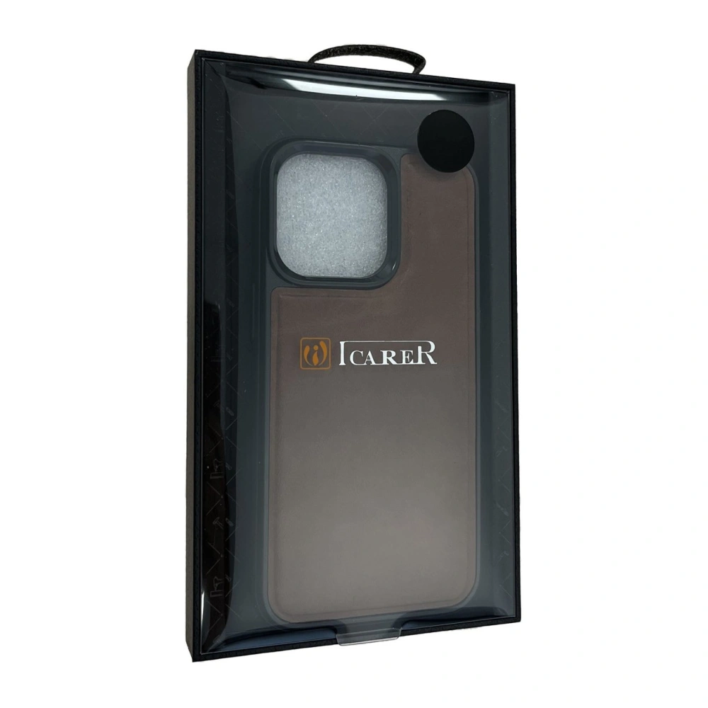Etui iCarer Leather Oil Wax Apple iPhone 13 brązowy