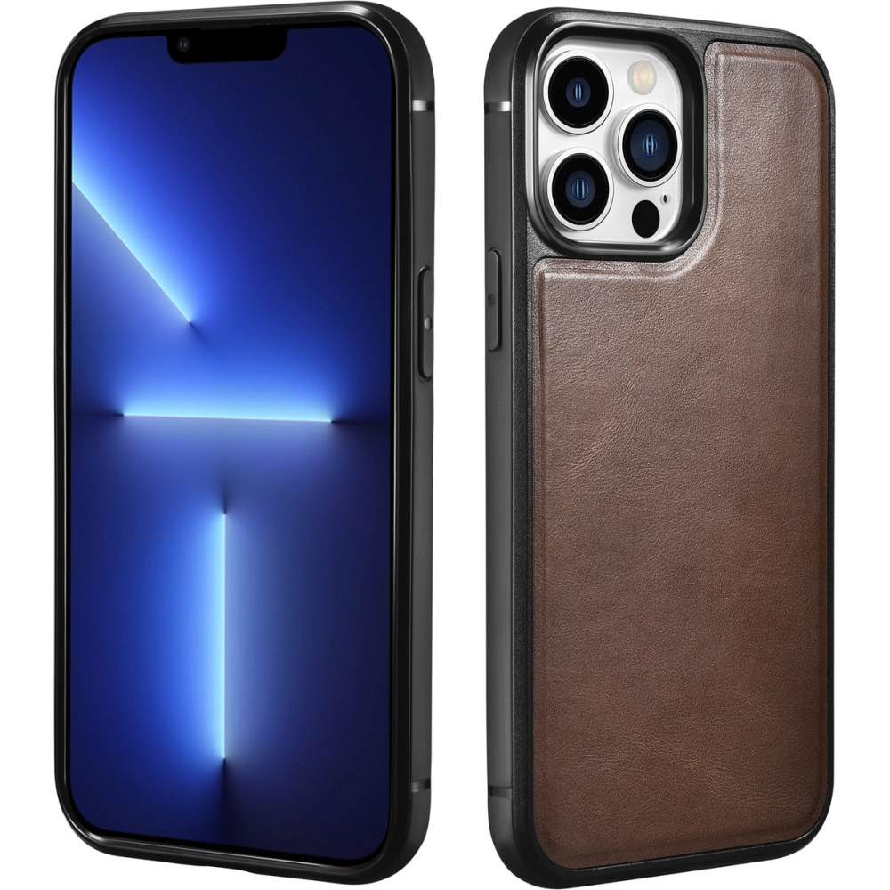 Etui iCarer Leather Oil Wax Apple iPhone 13 Pro brązowy