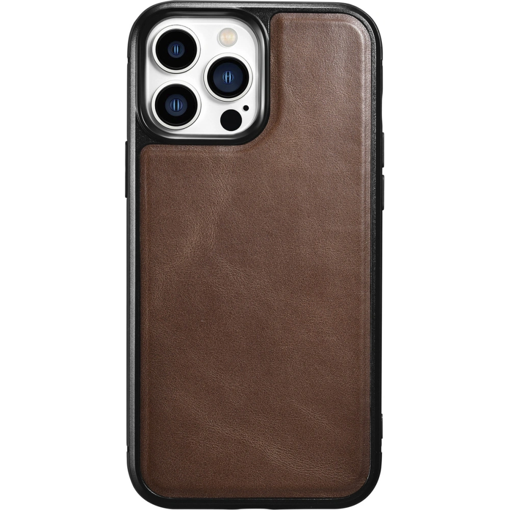 Etui iCarer Leather Oil Wax Apple iPhone 13 Pro brązowy
