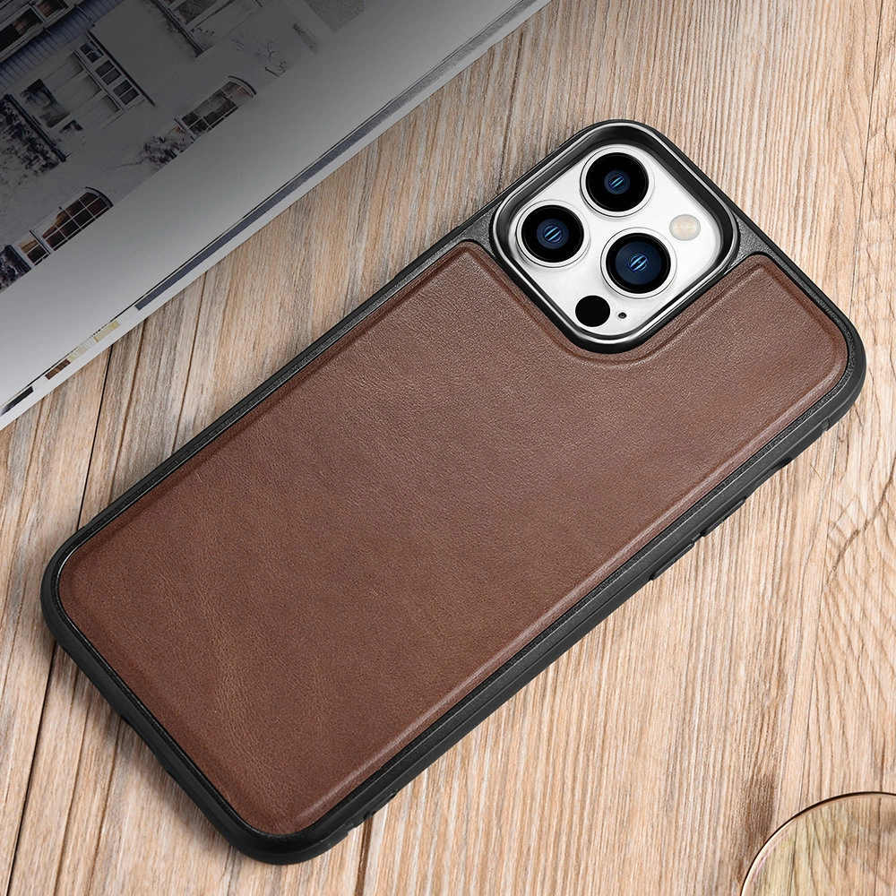 Etui iCarer Leather Oil Wax Apple iPhone 13 Pro brązowy