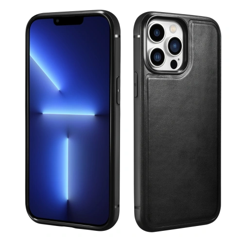 Kup Case iCarer Leather Oil Wax Apple iPhone 13 Pro Max schwarz - ICR301 - {ean13} - Sklep Home Screen