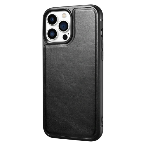 Kup Case iCarer Leather Oil Wax Apple iPhone 13 Pro Max schwarz - ICR301 - {ean13} - Sklep Home Screen