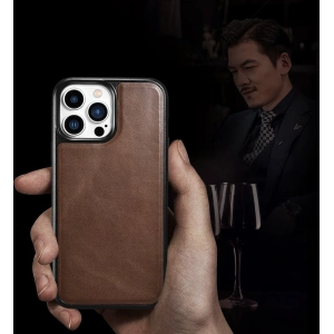 Kup Etui iCarer Leather Oil Wax Apple iPhone 13 Pro Max brązowy - ICR302 - {ean13} - Sklep Home Screen