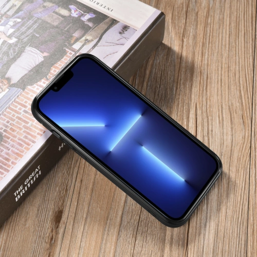Kup Carcasă din piele cu ceară de ulei iCarer pentru Apple iPhone 13 Pro Max, maro - ICR302 - {ean13} - Sklep Home Screen