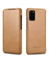 Kup Etui iCarer Curved Edge Vintage Folio Samsung Galaxy S20+ Plus khaki - ICR316 - {ean13} - Sklep Home Screen