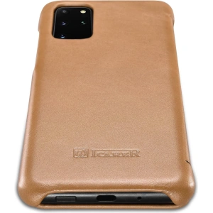 Kup Husă iCarer Curved Edge Vintage Folio Samsung Galaxy S20+ Plus kaki - ICR316 - {ean13} - Sklep Home Screen