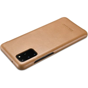Kup Husă iCarer Curved Edge Vintage Folio Samsung Galaxy S20+ Plus kaki - ICR316 - {ean13} - Sklep Home Screen