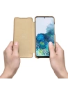 Kup Etui iCarer Curved Edge Vintage Folio Samsung Galaxy S20+ Plus khaki - ICR316 - {ean13} - Sklep Home Screen