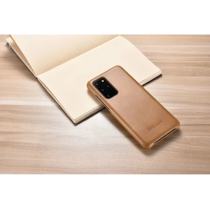 Kup Husă iCarer Curved Edge Vintage Folio Samsung Galaxy S20+ Plus kaki - ICR316 - {ean13} - Sklep Home Screen