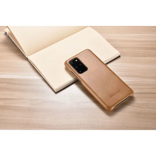 Kup Etui iCarer Curved Edge Vintage Folio Samsung Galaxy S20+ Plus khaki - ICR316 - {ean13} - Sklep Home Screen