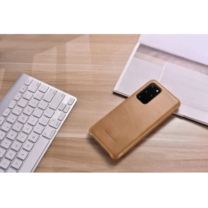 Kup Husă iCarer Curved Edge Vintage Folio Samsung Galaxy S20+ Plus kaki - ICR316 - {ean13} - Sklep Home Screen