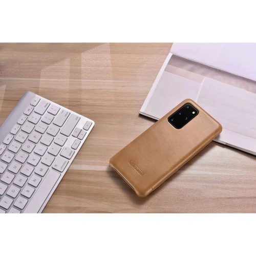 Kup Etui iCarer Curved Edge Vintage Folio Samsung Galaxy S20+ Plus khaki - ICR316 - {ean13} - Sklep Home Screen