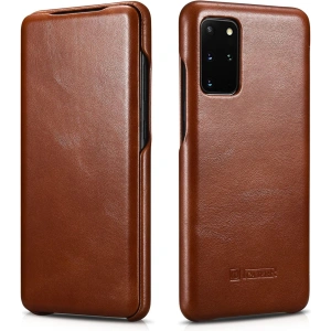 Kup Case iCarer Curved Edge Vintage Folio Samsung Galaxy S20+ Plus braun - ICR317 - {ean13} - Sklep Home Screen