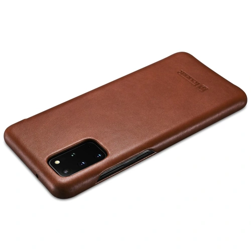 Kup Etui iCarer Curved Edge Vintage Folio Samsung Galaxy S20+ Plus brązowy - ICR317 - {ean13} - Sklep Home Screen