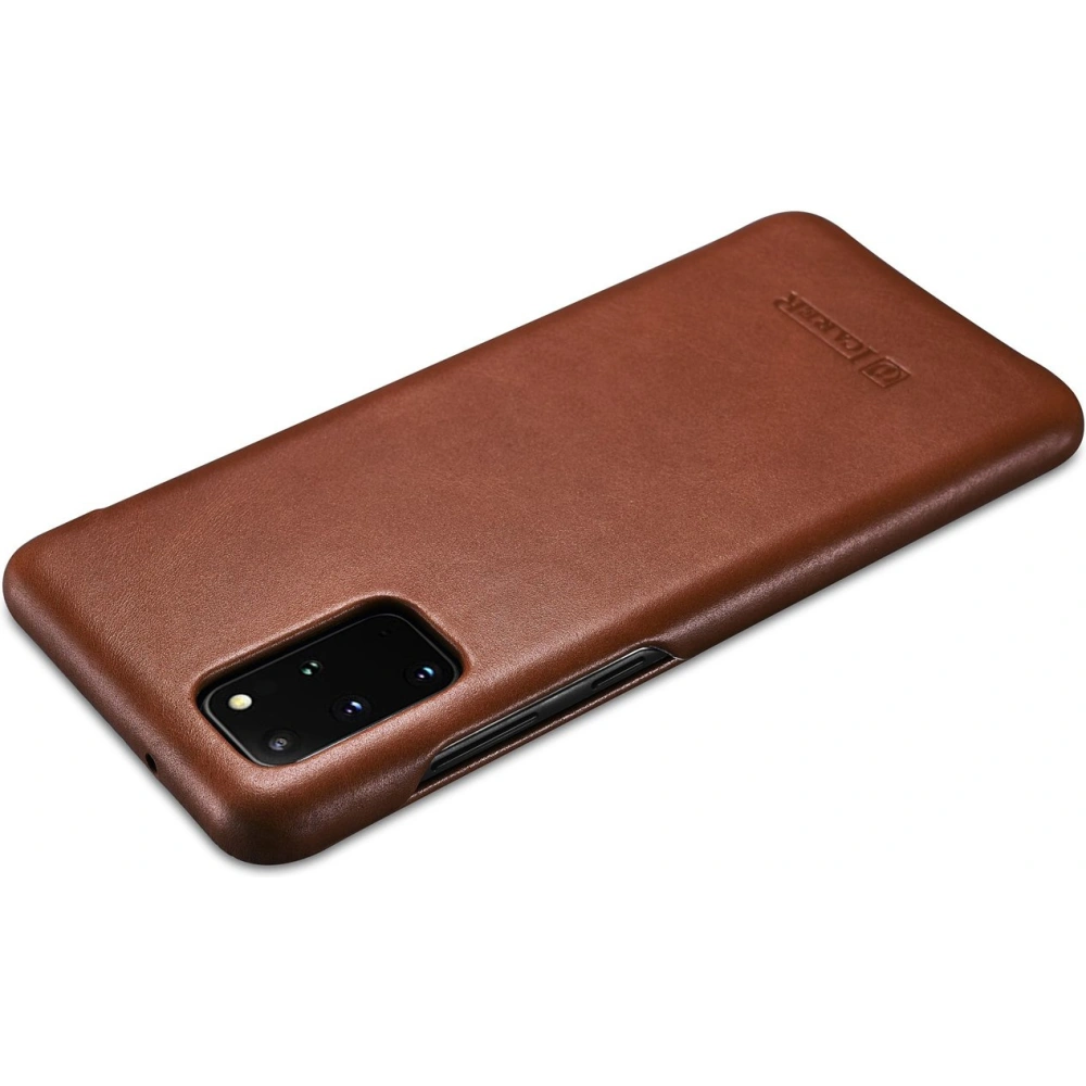 Etui iCarer Curved Edge Vintage Folio Samsung Galaxy S20+ Plus brązowy