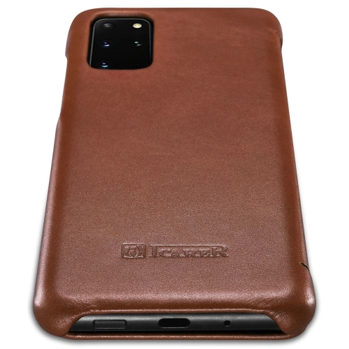 Kup Etui iCarer Curved Edge Vintage Folio Samsung Galaxy S20+ Plus brązowy - ICR317 - {ean13} - Sklep Home Screen