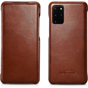 Kup Husă iCarer Curved Edge Vintage Folio Samsung Galaxy S20+ Plus maro - ICR317 - {ean13} - Sklep Home Screen