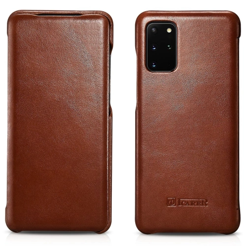 Kup Etui iCarer Curved Edge Vintage Folio Samsung Galaxy S20+ Plus brązowy - ICR317 - {ean13} - Sklep Home Screen