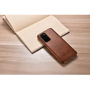 Kup Etui iCarer Curved Edge Vintage Folio Samsung Galaxy S20+ Plus brązowy - ICR317 - {ean13} - Sklep Home Screen